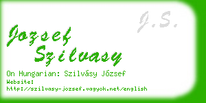 jozsef szilvasy business card