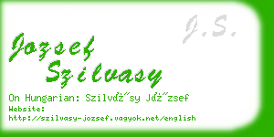 jozsef szilvasy business card